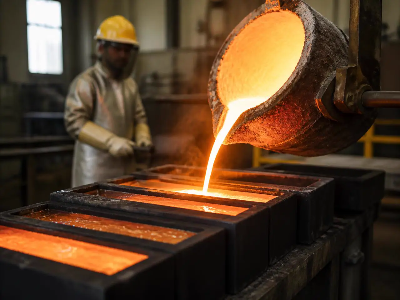 Gold refinery operations